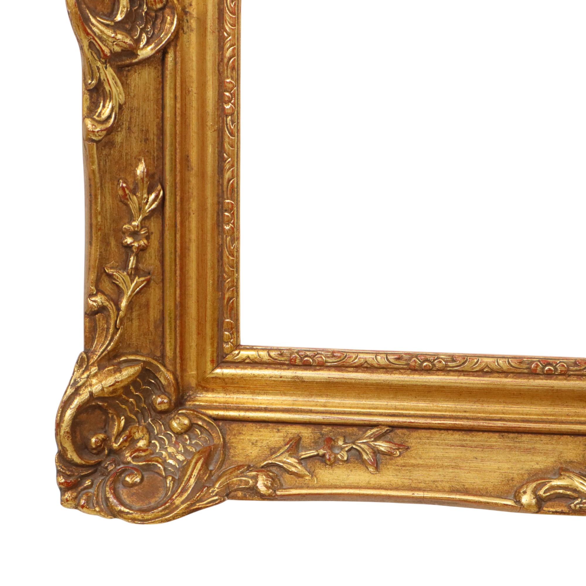 Gilded Wooden Frame Baroque Style Classic Frame 70x60cm For Sale 1