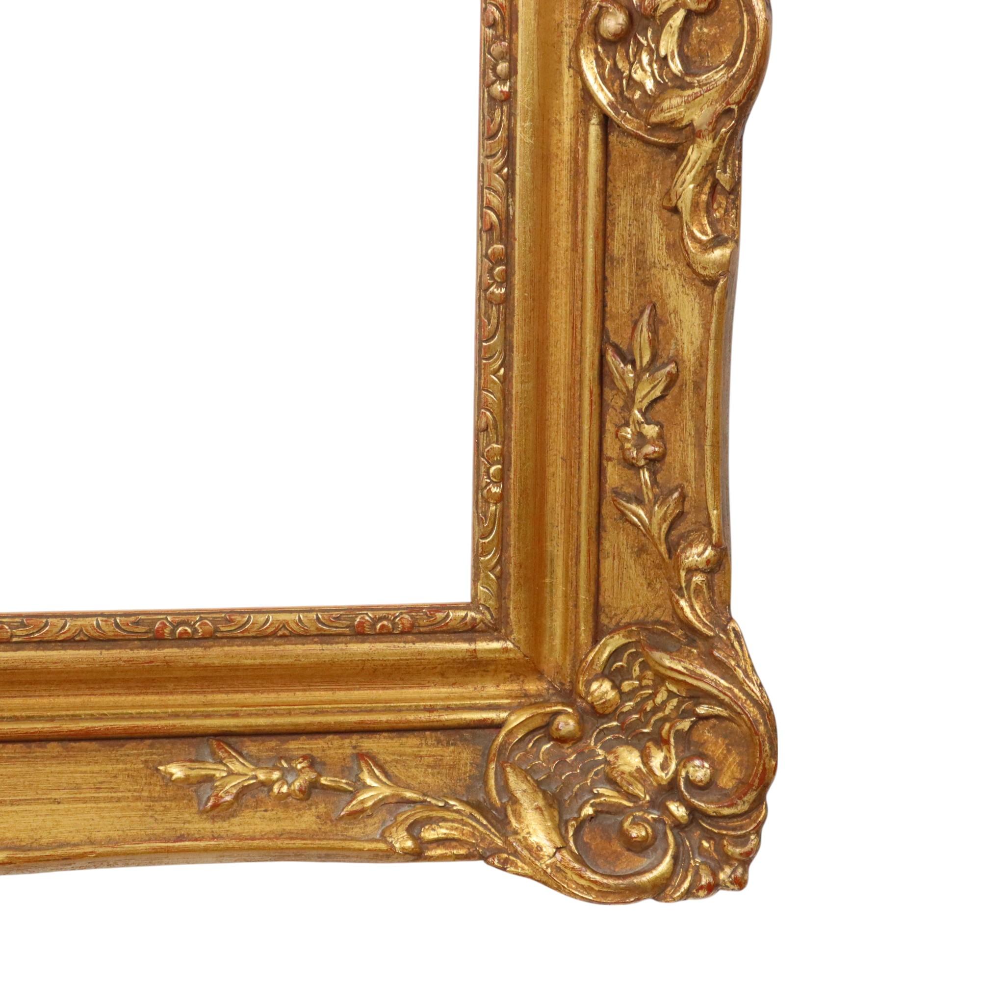 Gilded Wooden Frame Baroque Style Classic Frame 70x60cm For Sale 3