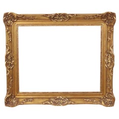 Used Gilded Wooden Frame Baroque Style Classic Frame 70x60cm