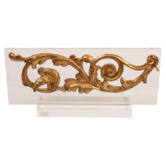 Gilded Wooden Frieze by Unknown Sculptor, Baroque Style, Italy, 1720