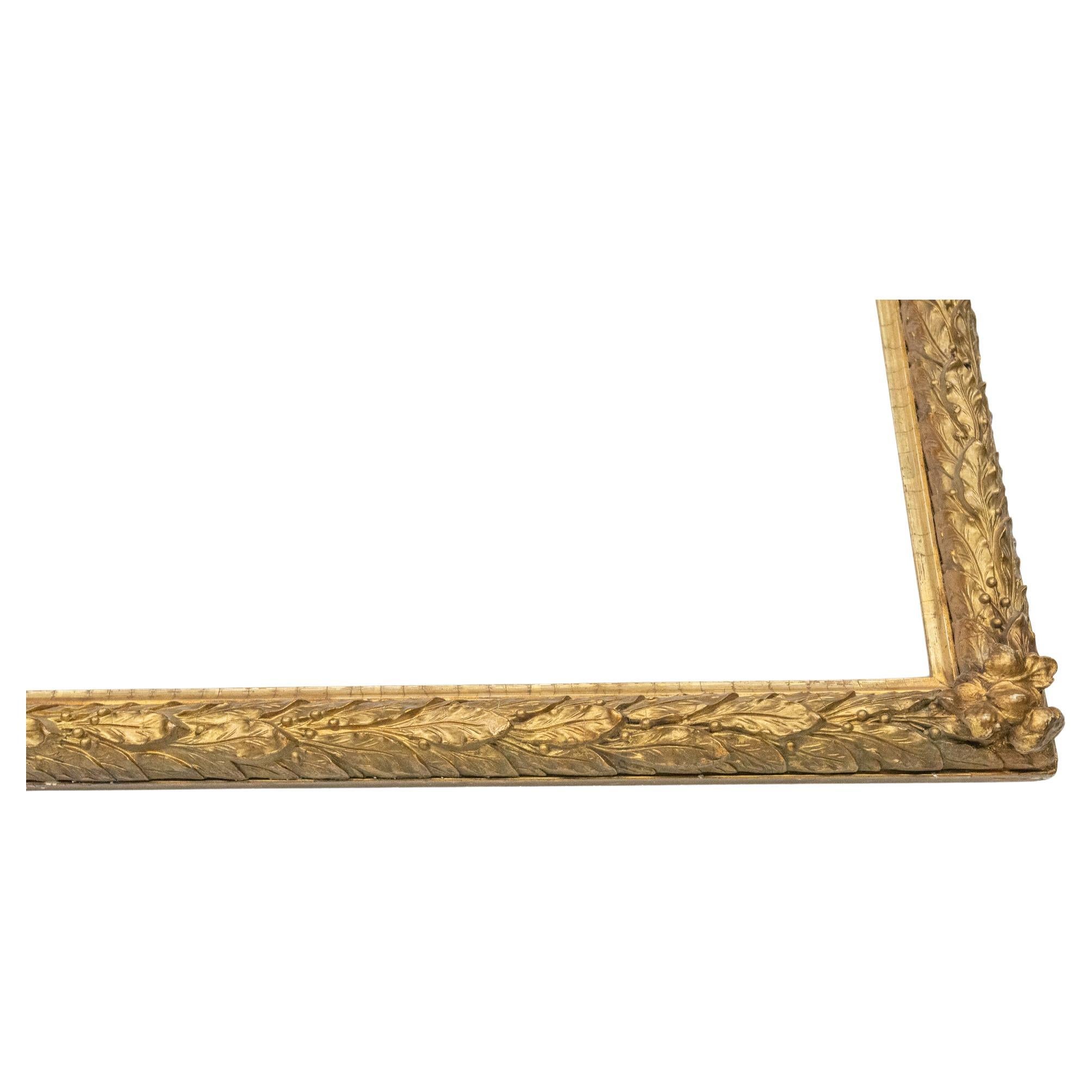 Gilt Gilded Wooden Gilded Picture Frame  For Sale