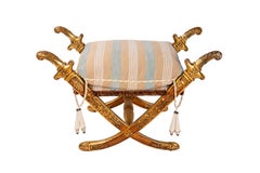 Gilded Wooden Jabuga with Legs in the Shape of Arabian Swords