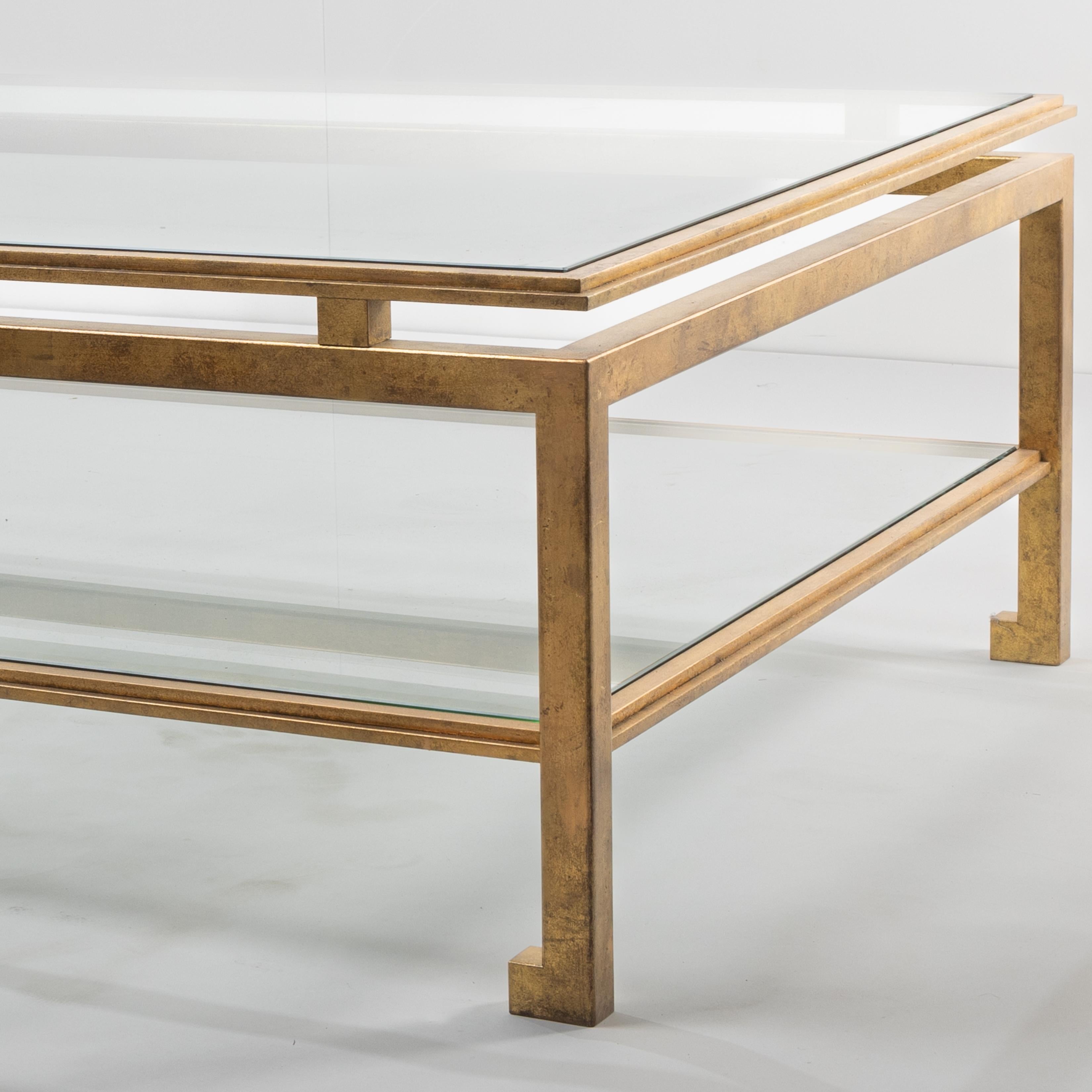 Table basse en fer forgé doré par Maison Ramsay Bon état - En vente à Uccle, BE
