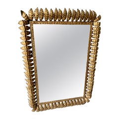 Gilded Wrought Iron Mirror