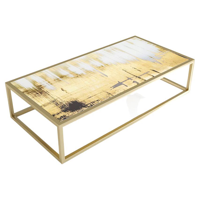 Gilding Large Coffee Table For Sale