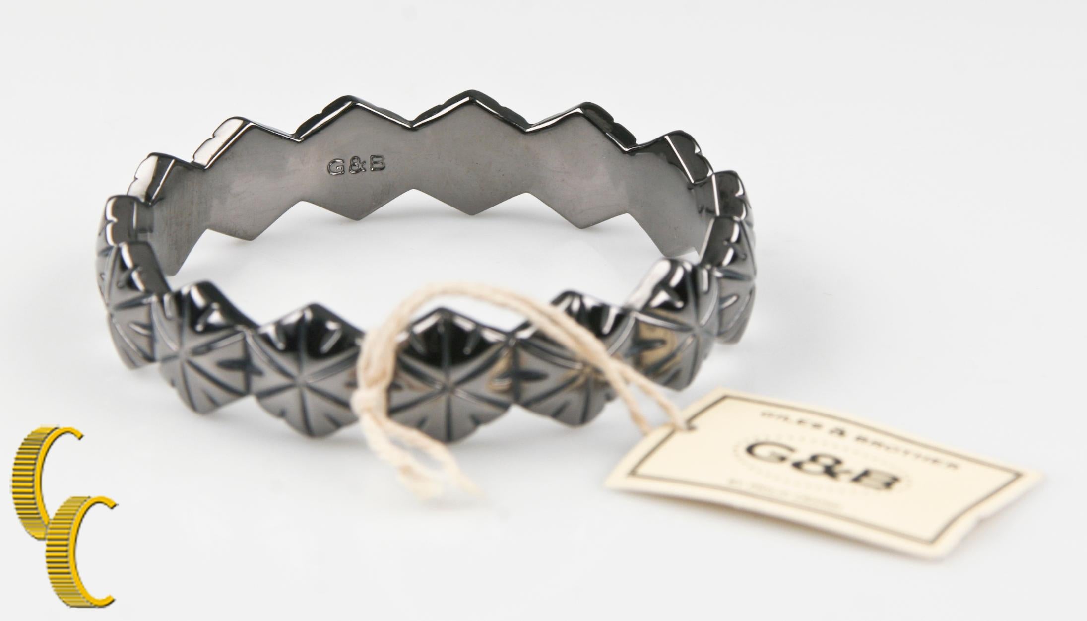 Modern Giles & Brother Hippolyta Bangle Bracelet, Size 7.5 For Sale