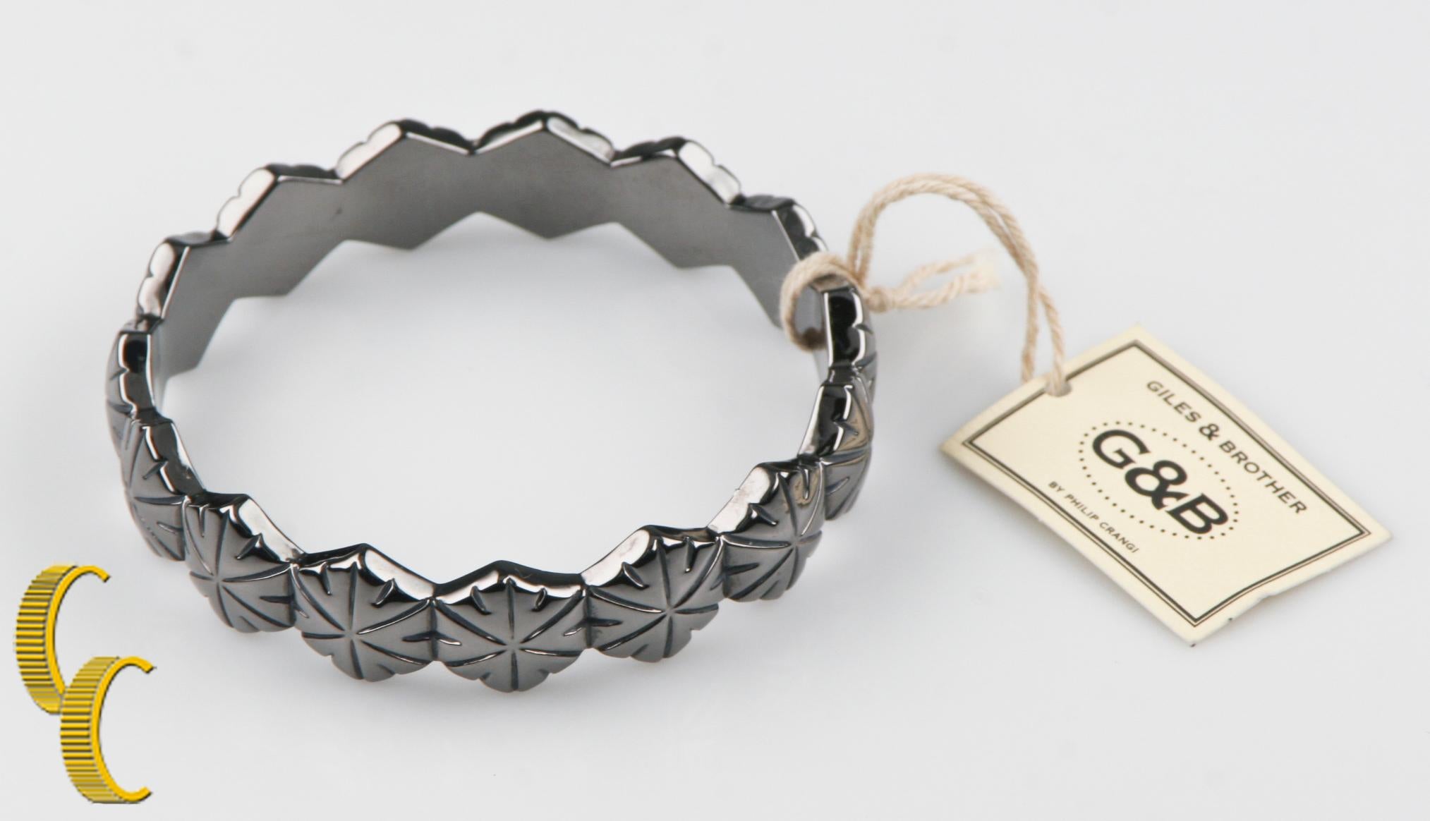 Women's or Men's Giles & Brother Hippolyta Bangle Bracelet, Size 7.5 For Sale