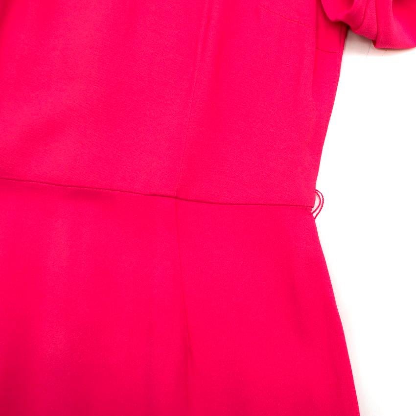 Giles fuschia-pink high-neck dress US 6 3