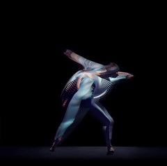 Bailarinas abstractas Azul claro 1, Edición limitada de impresión en pigmento de archivo