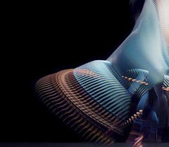 Bailarinas abstractas Azul claro 3, Edición limitada de impresión en pigmento de archivo