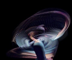 Bailarinas abstractas Azul claro 4, Edición limitada de impresión en pigmento de archivo