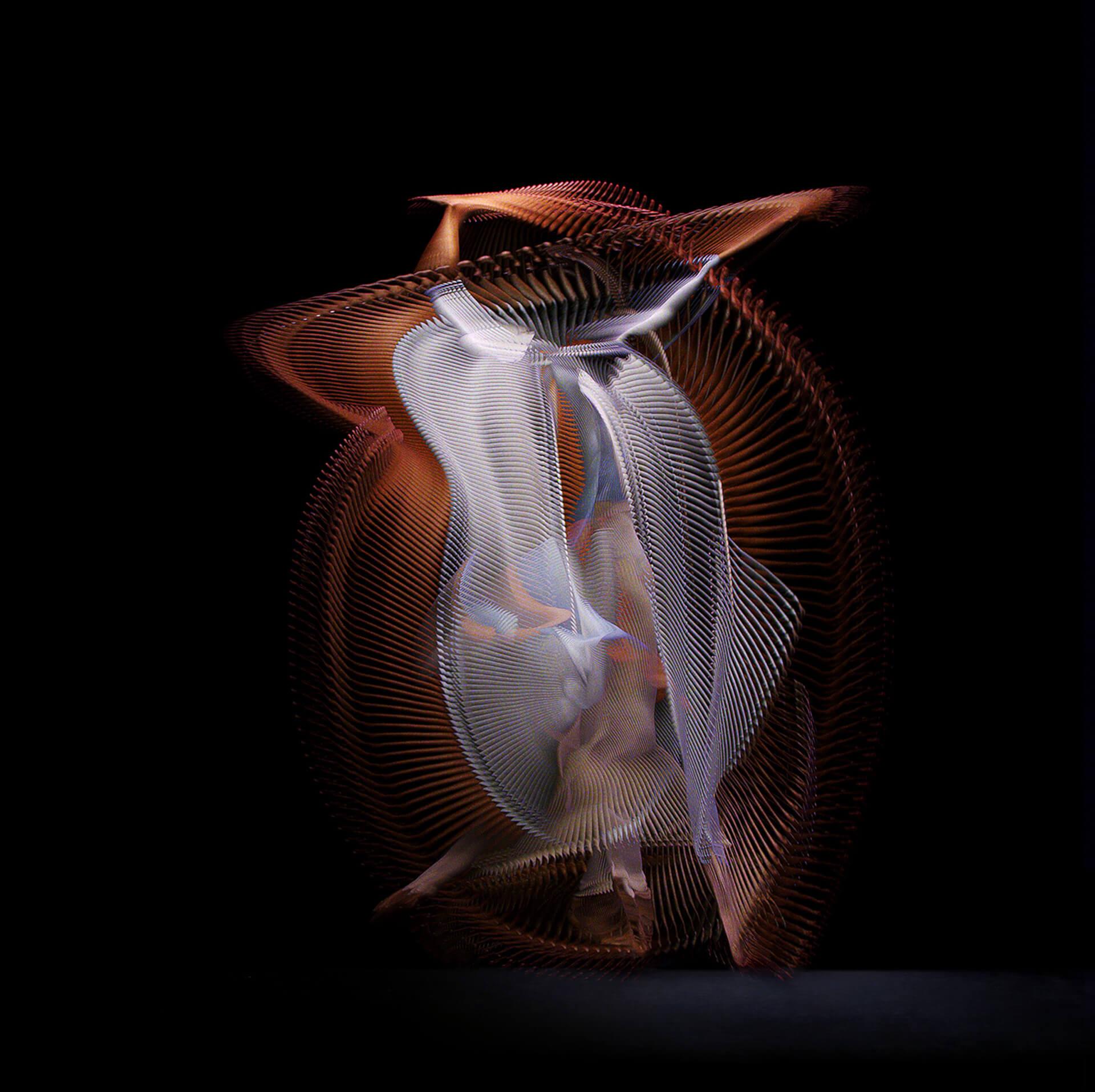Abstract Dancers White 2 - Limited Edition Color Archival Pigment Print
