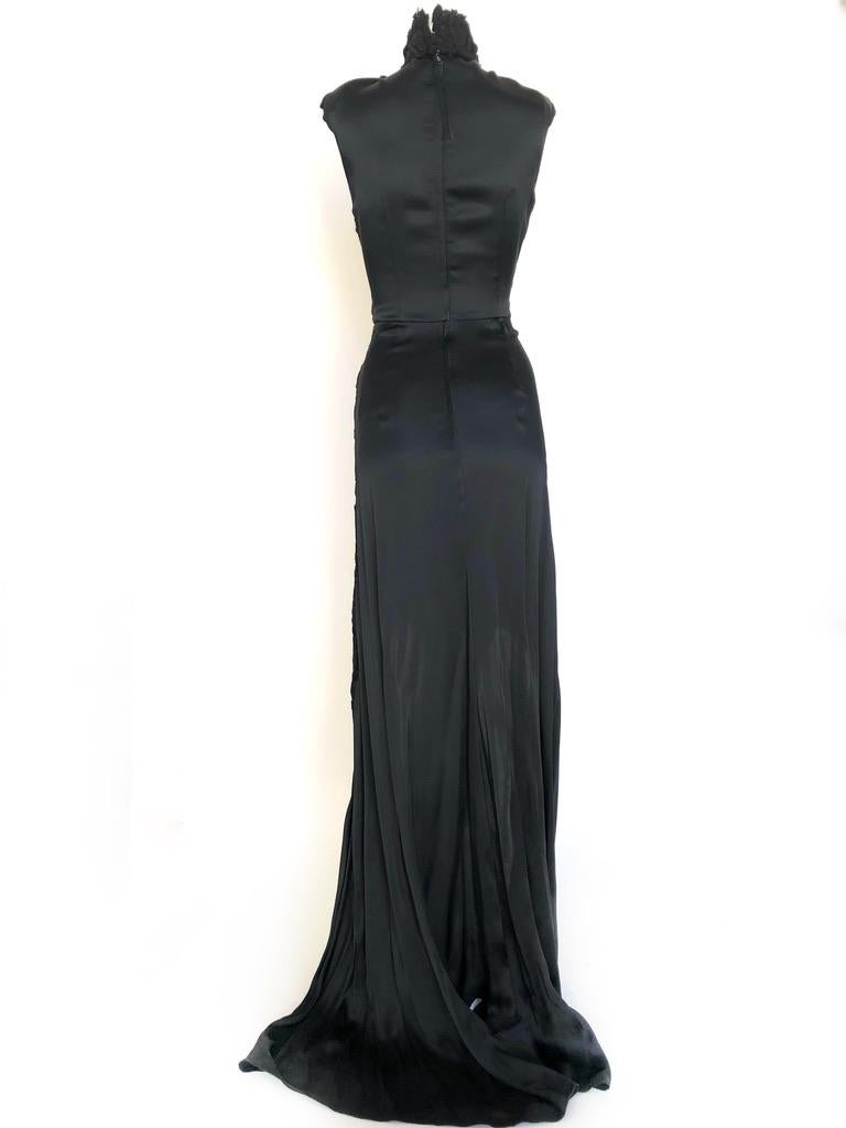 black turtleneck gown