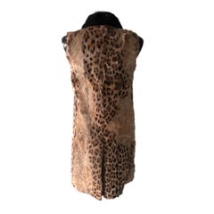 Gilet Prada  in pelliccia di capretto con stampa animalier