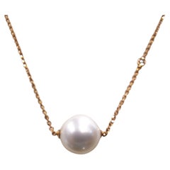 GILIN Collier en or rose 18 carats avec perles des mers du Sud 