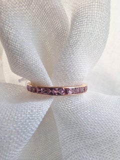 GILIN 18K Rose Gold Ring with Pink Sapphire