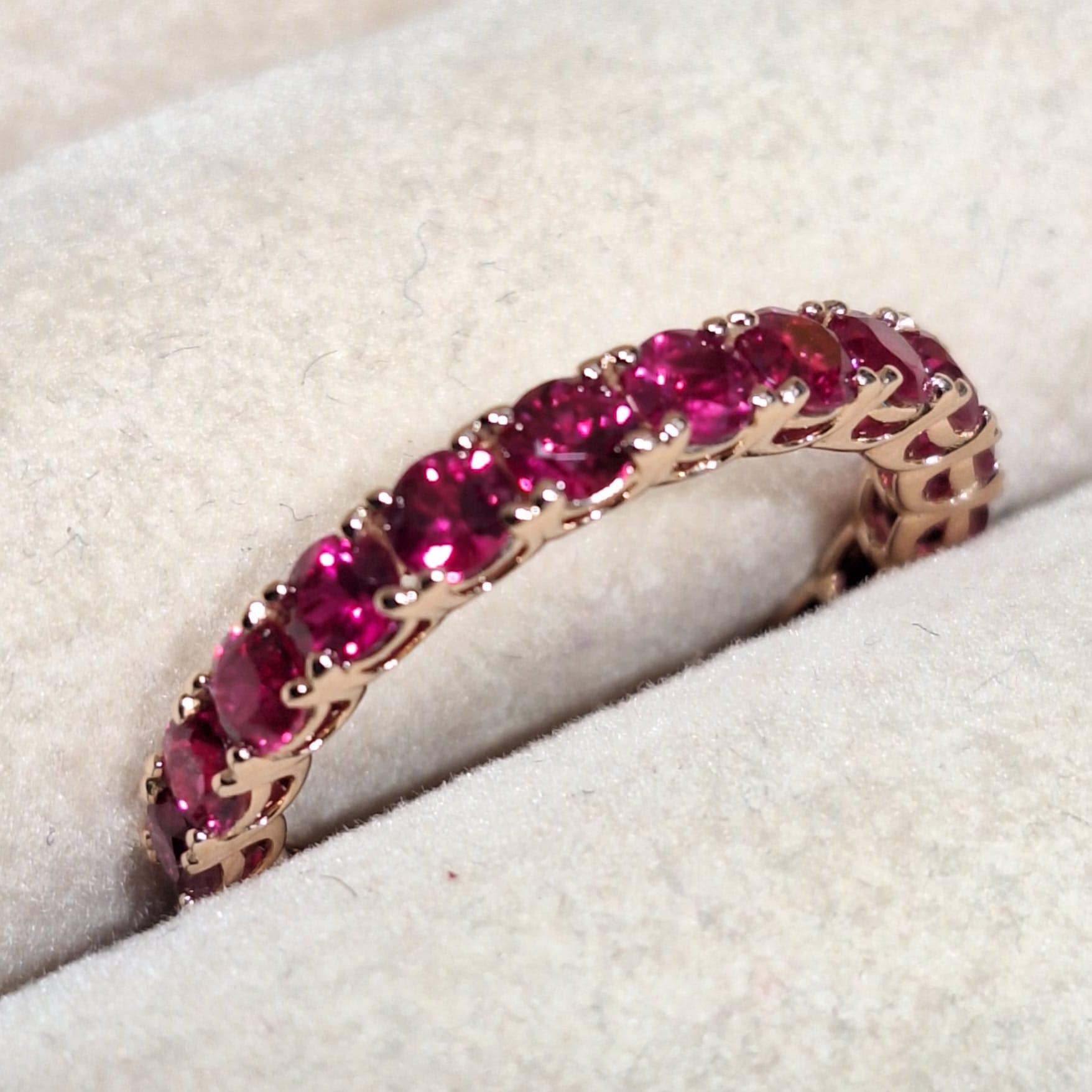 GILIN 18K Rose Gold Ring with Ruby

Ruby is a stone of passion, protection, and prosperity, symbolizing the sun and imbued with an intense life force that wards off negativity and psychic attacks.

The ring setting with ruby total weight 3.03 carat,