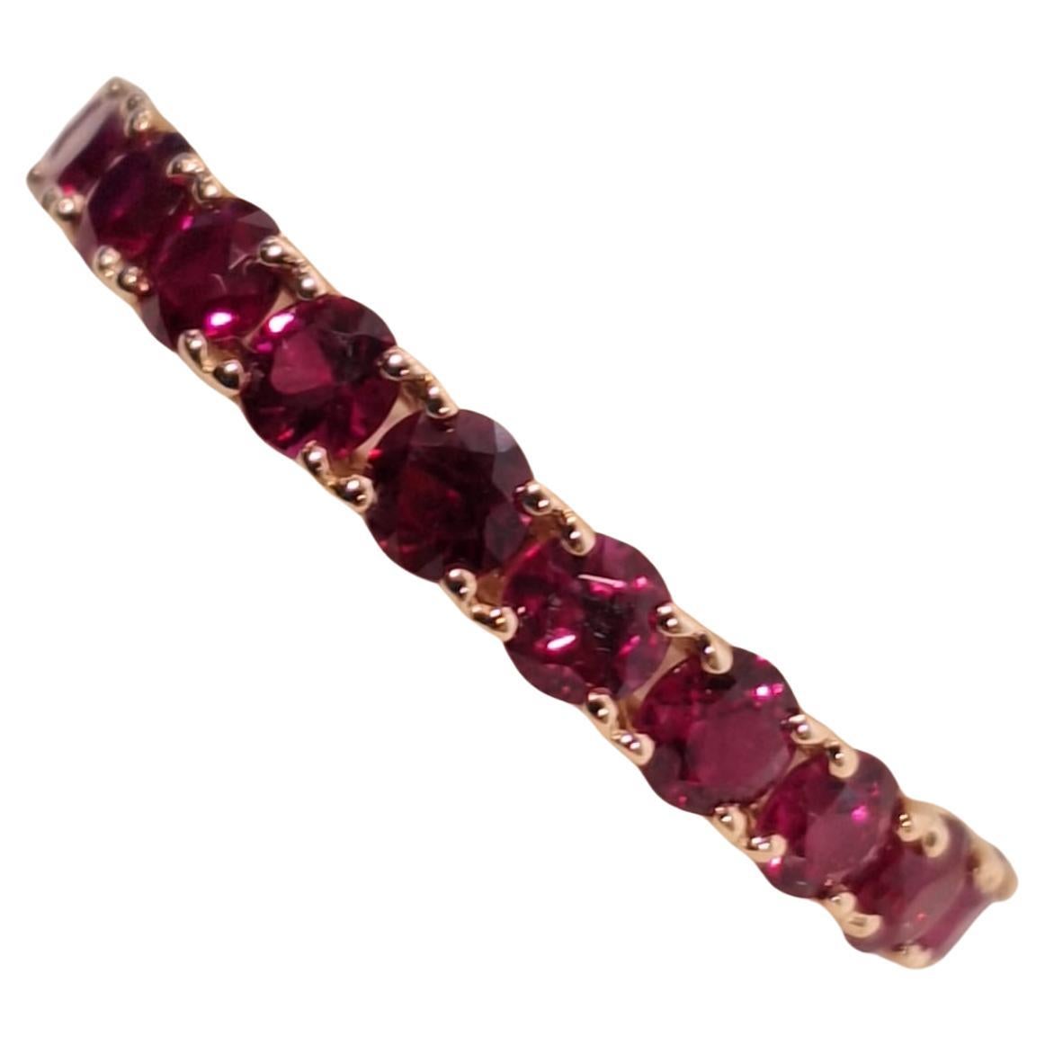 GILIN 18K Rose Gold Ring with Ruby