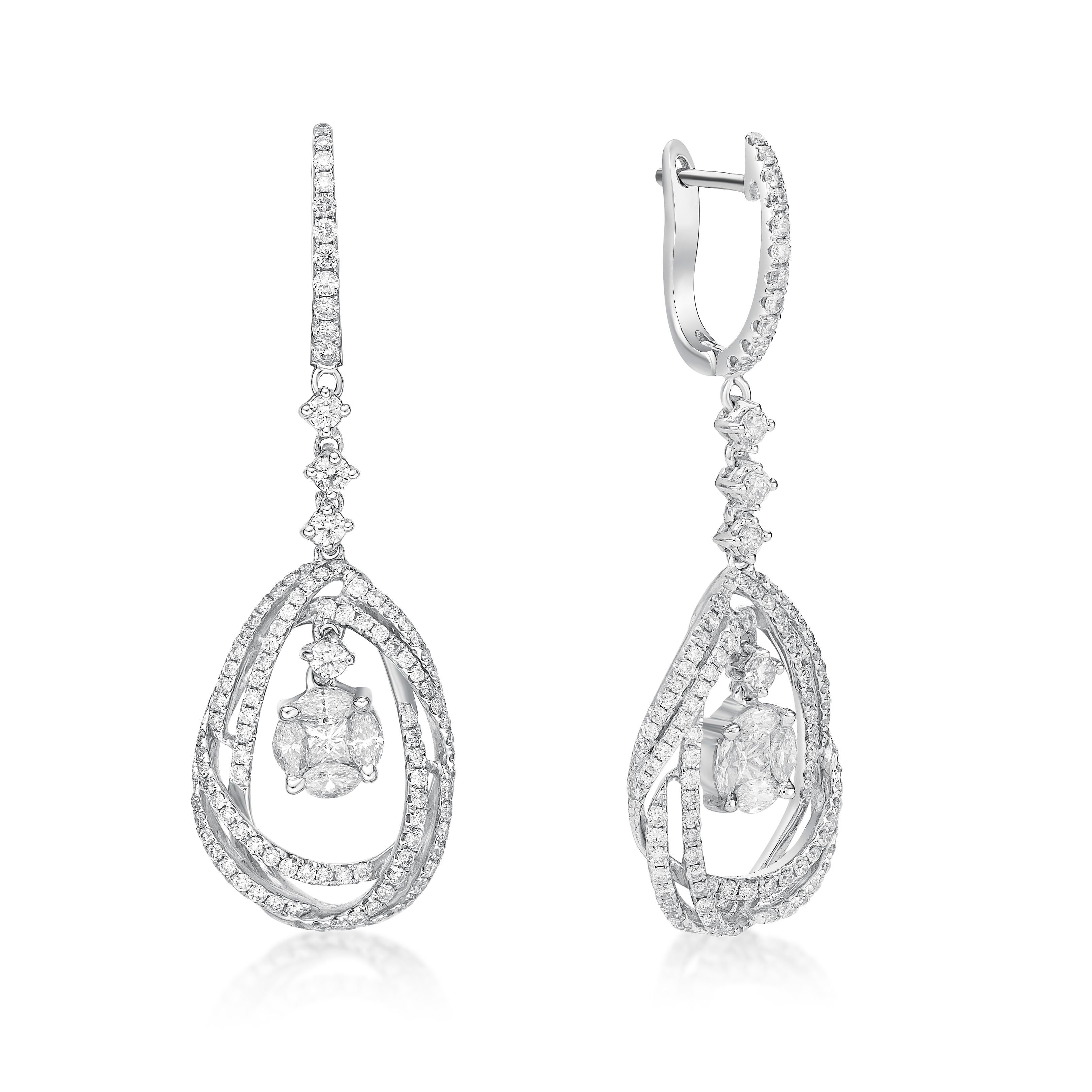 Diamonds are symbols of purity, unity, and love. They absorb and amplify energy, both positive and negative. They are also connected to the energy of wealth and are helpful in attracting abundance and manifesting.

The earring setting with 234 piece