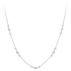 GILIN Collier en or blanc 18 carats et diamants