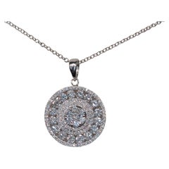 Gilin 18k White Gold Diamond Pendant