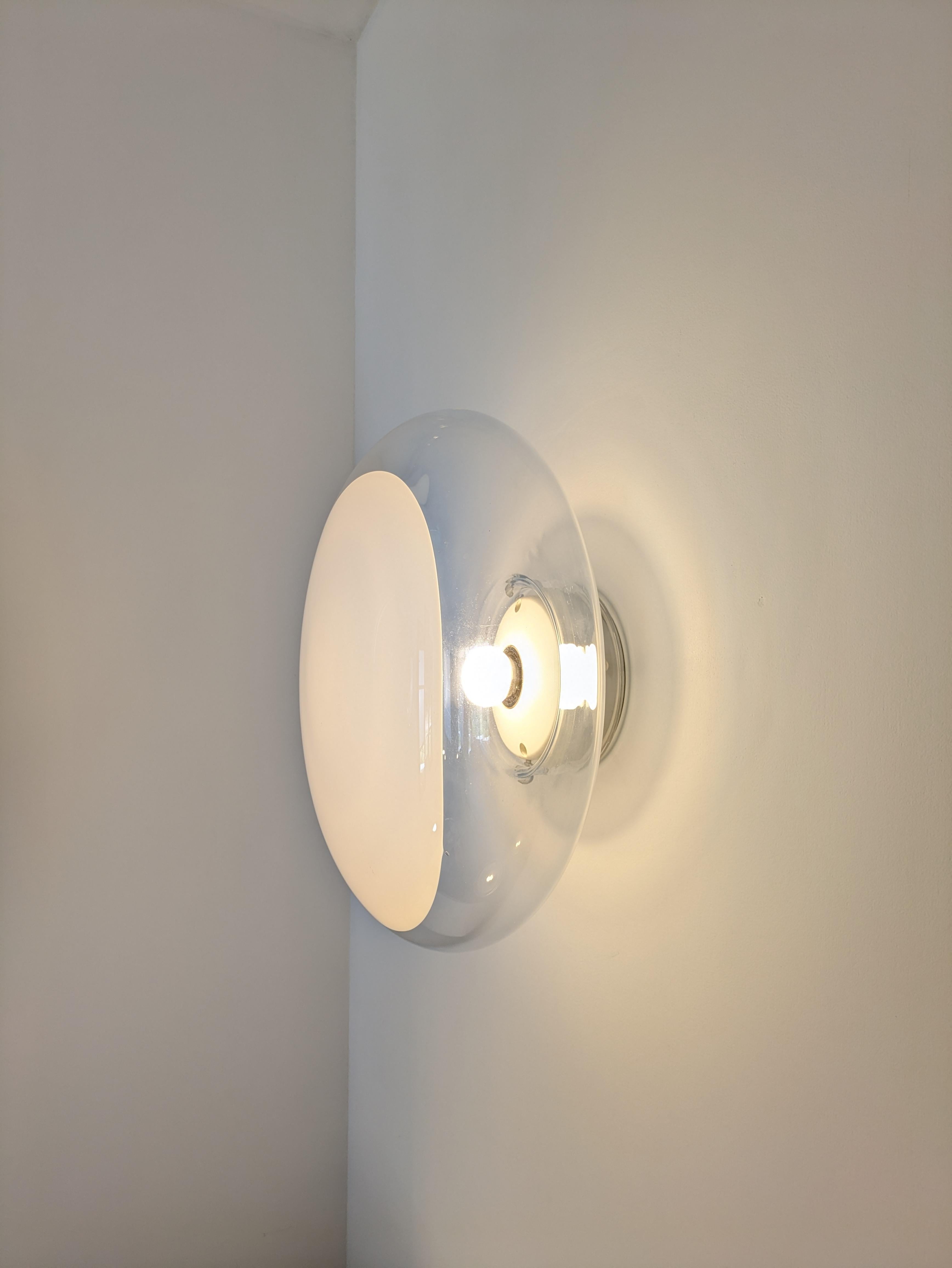 Mid-Century Modern Applique ou Plafonnier Gill 40, Roberto Pamio, Leucos, 1962 en vente