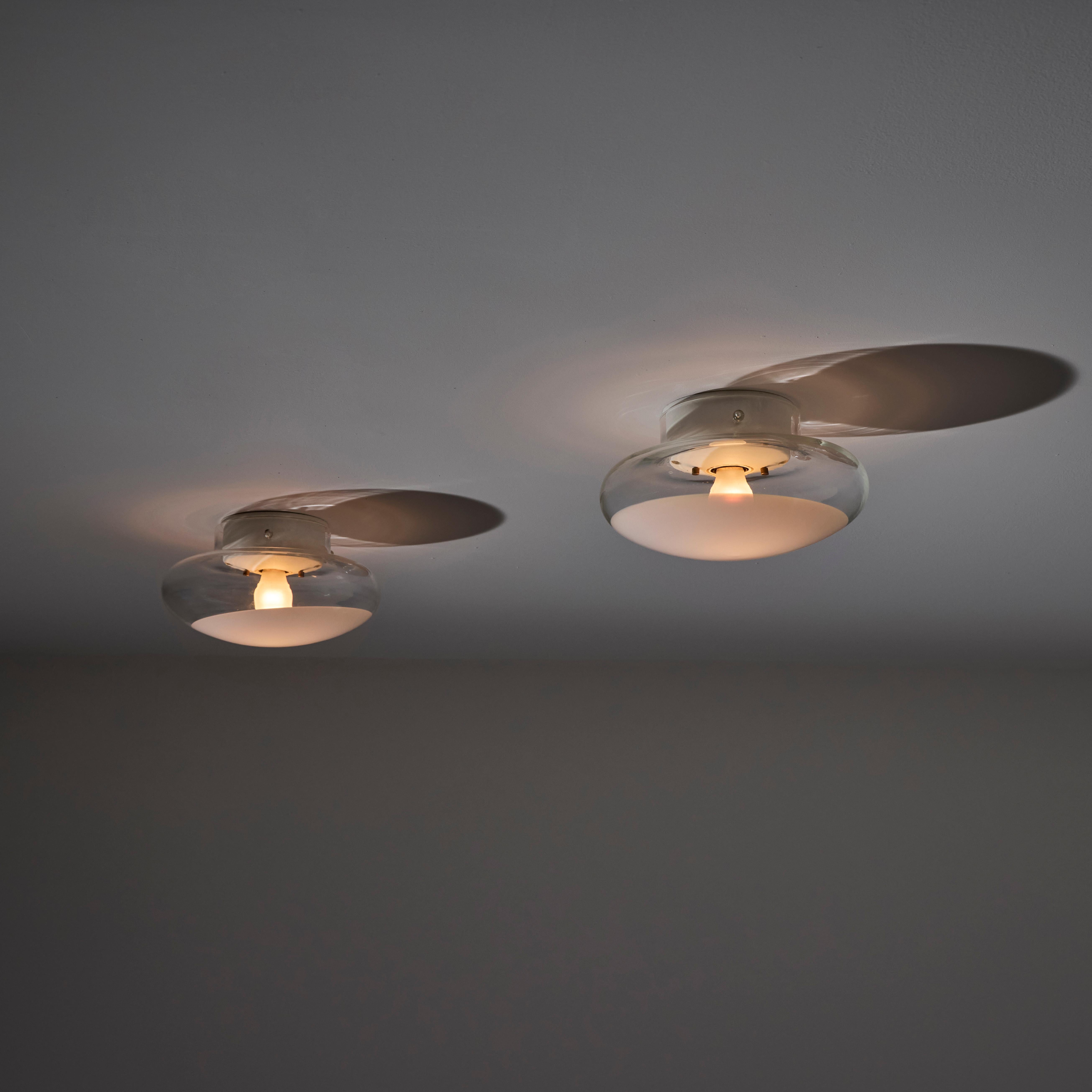 Enameled 'Gill 40' Wall or Ceiling Lights by Roberto Pamio for Leucos For Sale