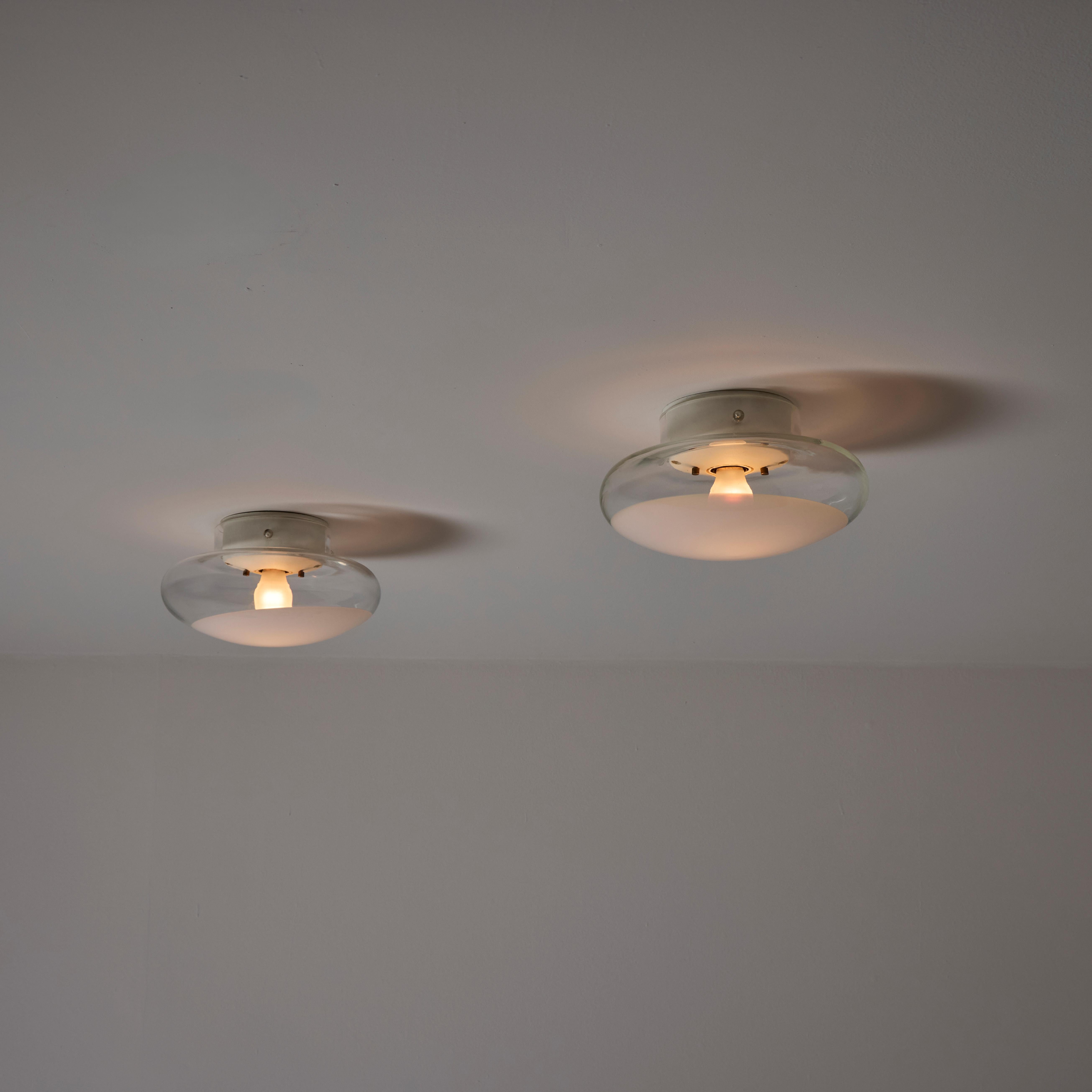 'Gill 40' Wall or Ceiling Lights by Roberto Pamio for Leucos In Good Condition For Sale In Los Angeles, CA