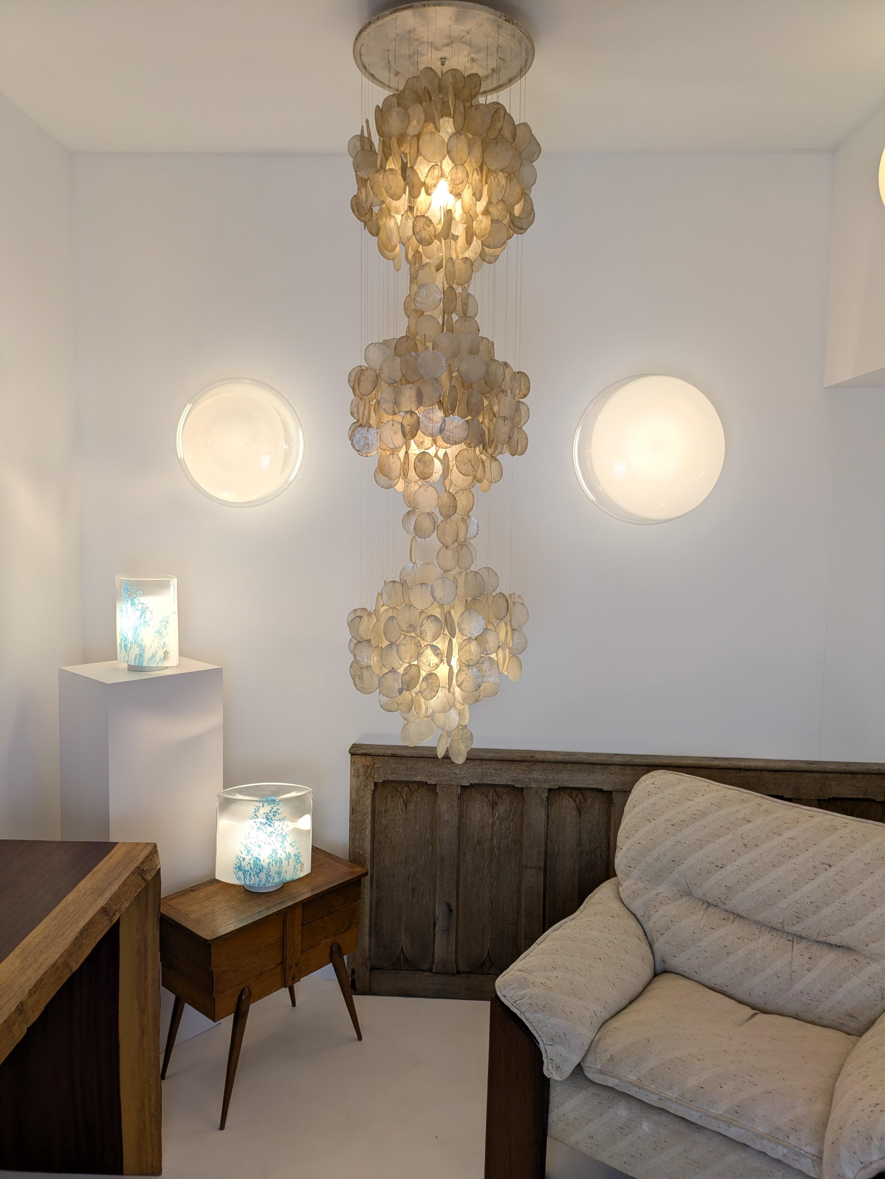 Gill 45, wall or ceiling light, Roberto Pamio, Leucos, Murano glass, 1962 10