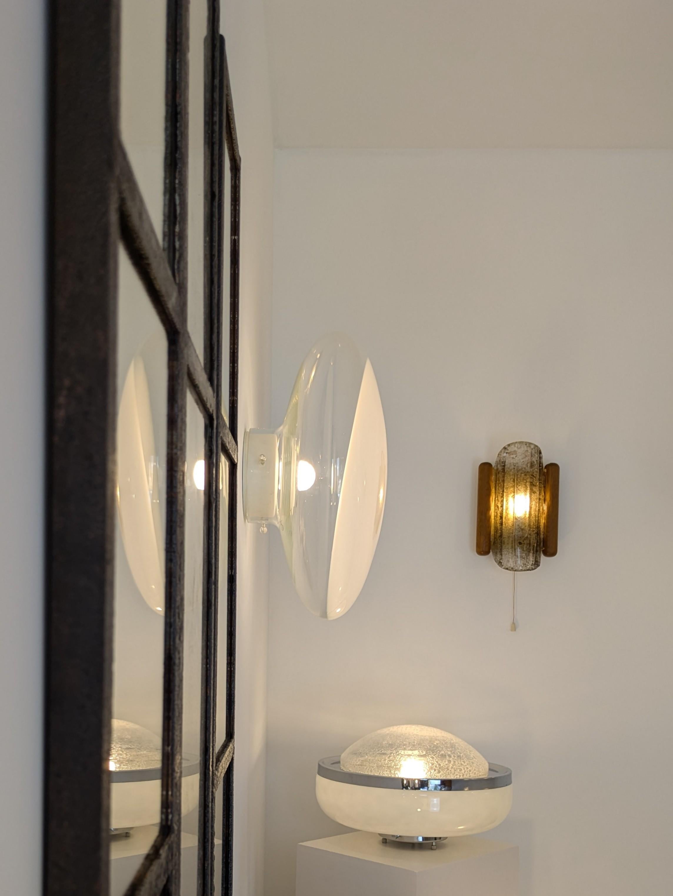 Mid-Century Modern Gill 45, wall or ceiling light, Roberto Pamio, Leucos, Murano glass, 1962