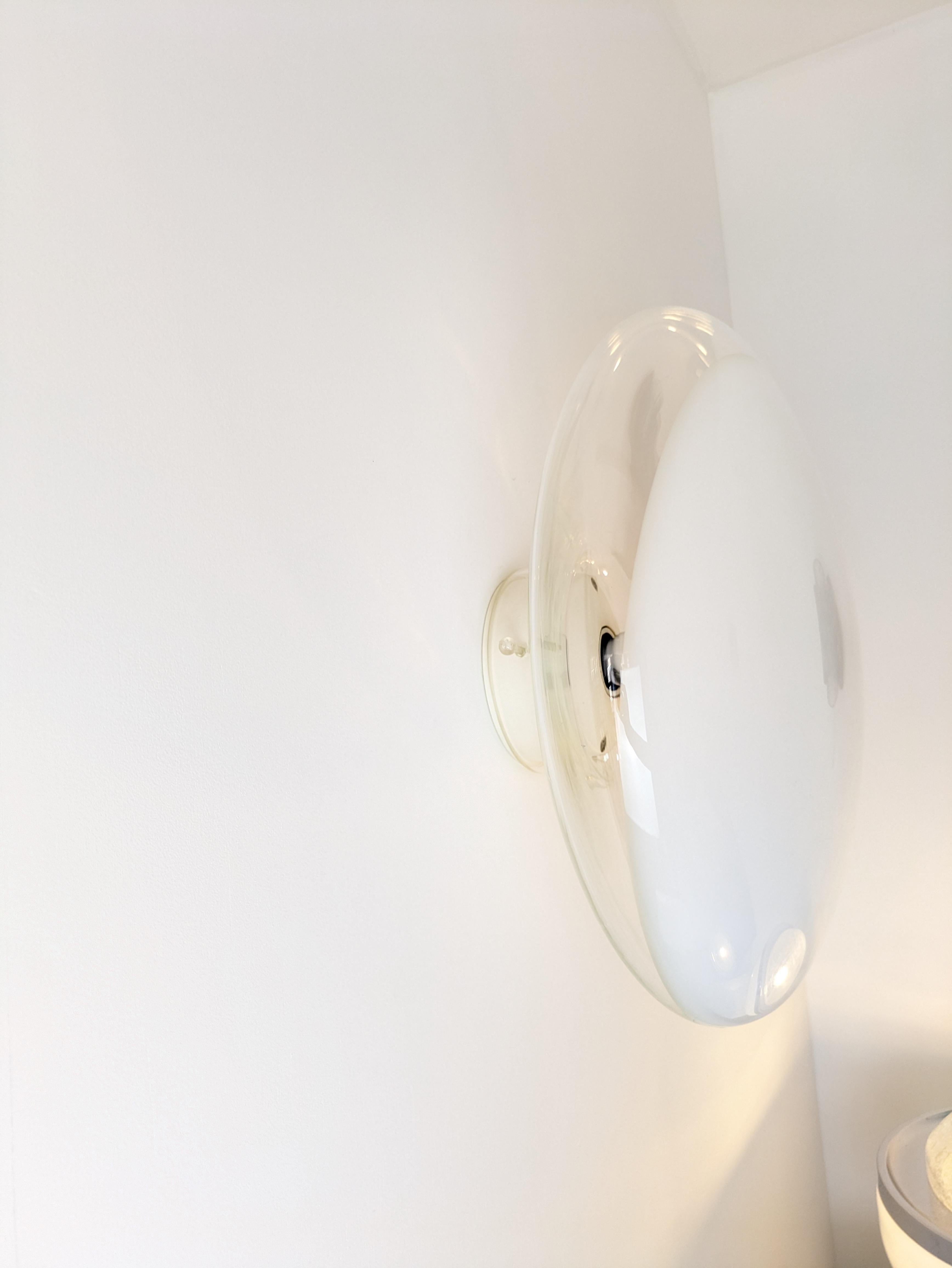 Gill 45, wall or ceiling light, Roberto Pamio, Leucos, Murano glass, 1962 1