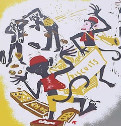 Monkeys Loose in Notting Hill, 1927, London Underground Travel Poster