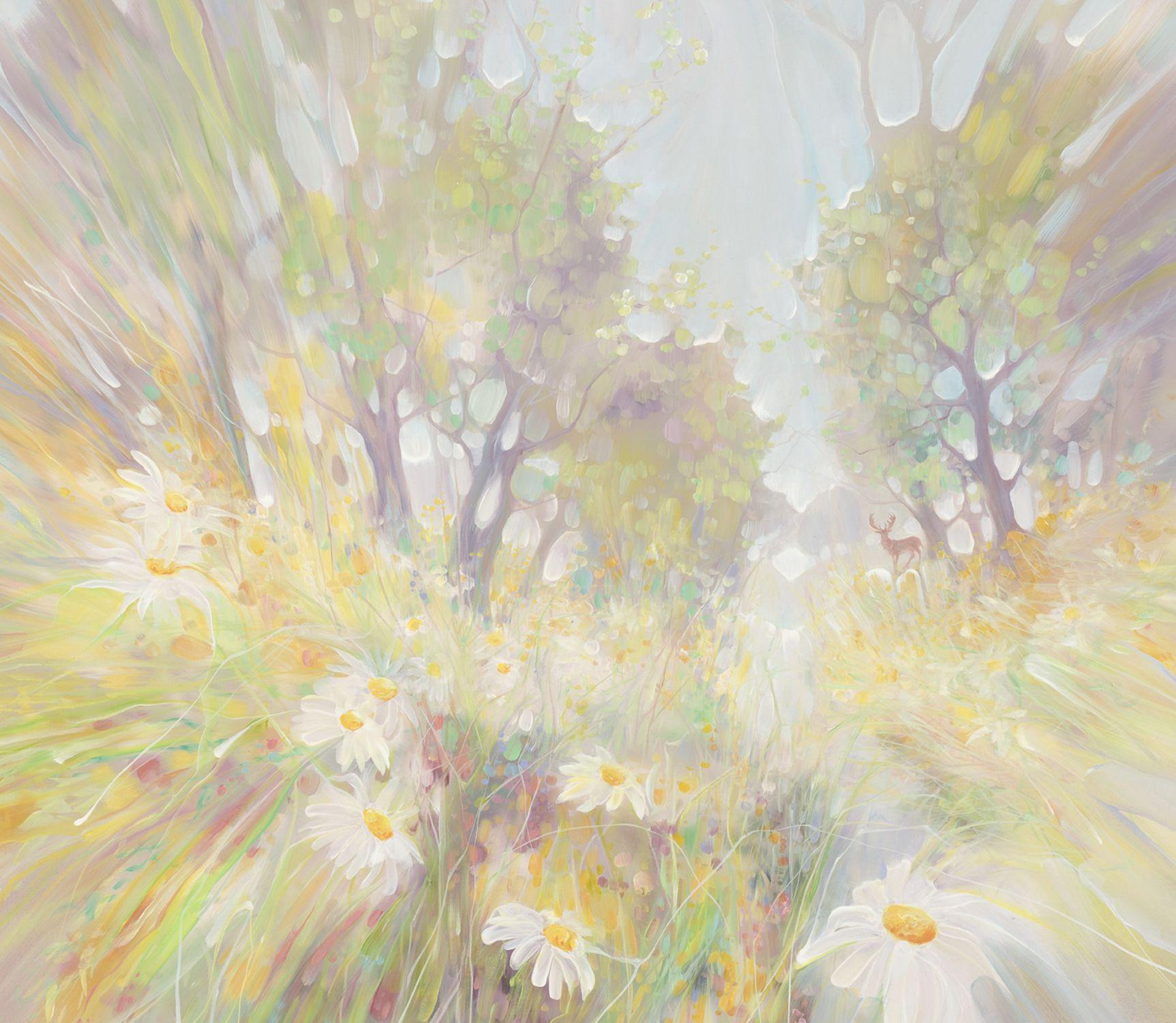 Spirited Away, Pittura, Olio su tela - Painting Altro stile artistico di Gill Bustamante
