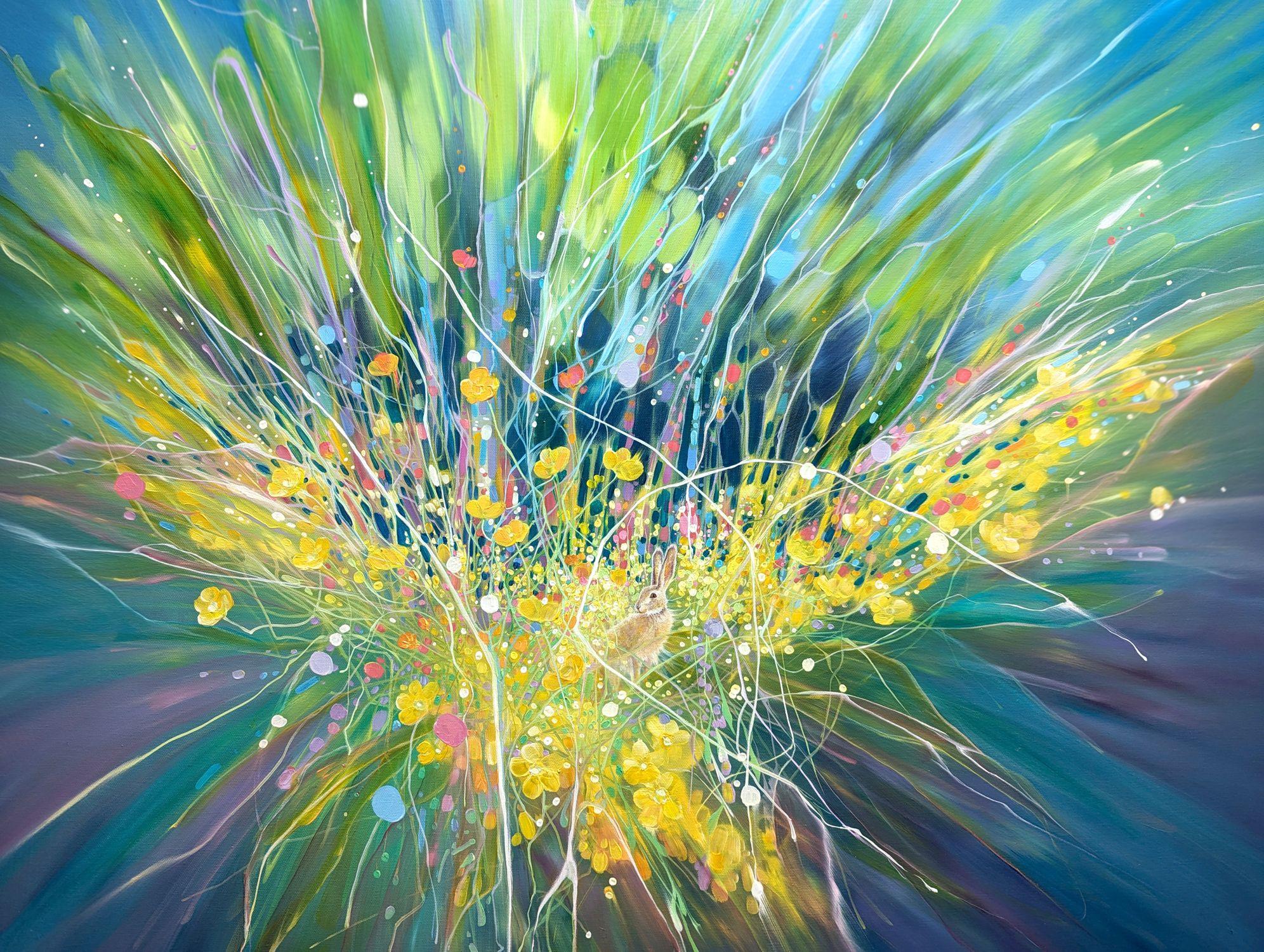 Motín de verano Motín de verano es, Pintura, Óleo sobre lienzo - Painting Contemporáneo de Gill Bustamante