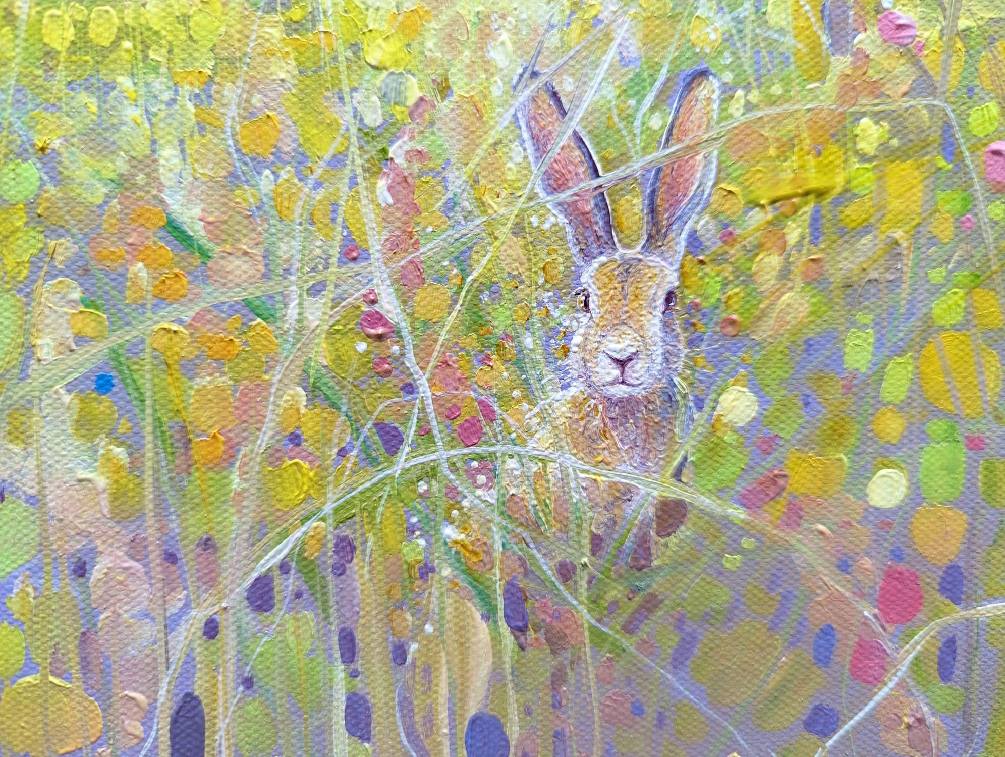 Primavera trascendente, Pintura, Óleo sobre lienzo - Painting Contemporáneo de Gill Bustamante