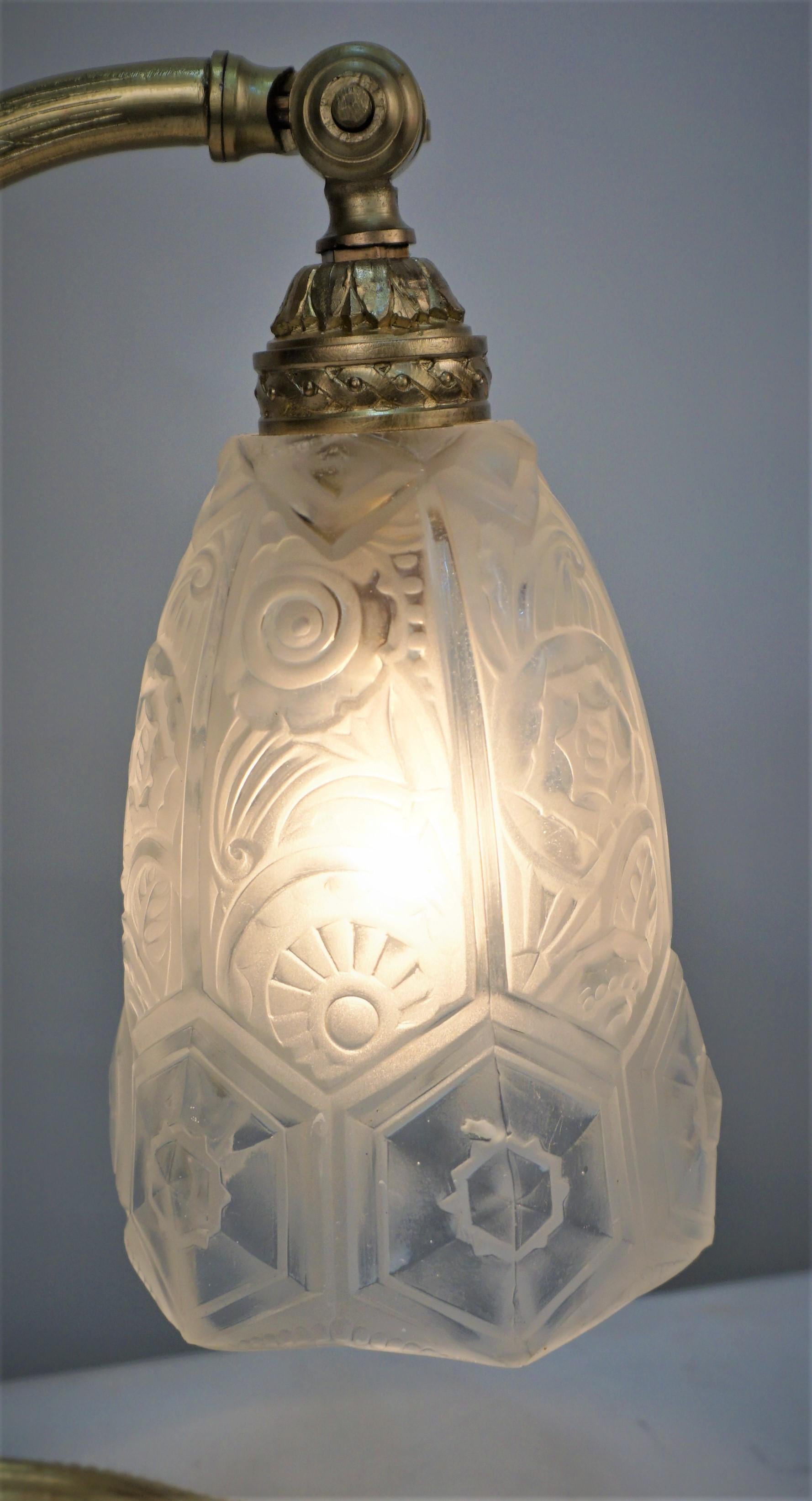 Gilles 1930's Art Deco Table lamp In Good Condition In Fairfax, VA