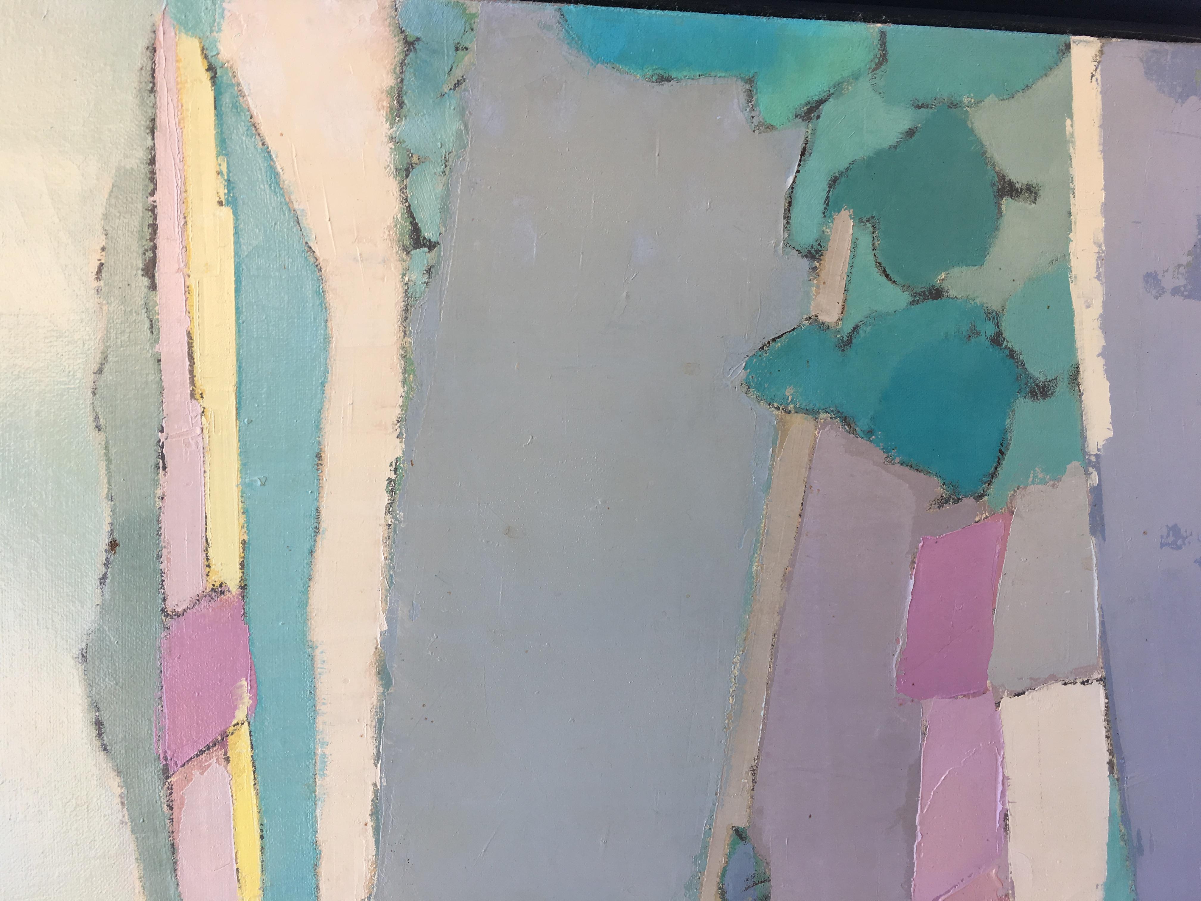 Gilles Afera Ferrand, „Espace 15“, Öl auf Leinwand, signiert und datiert 1984 (Moderne) im Angebot