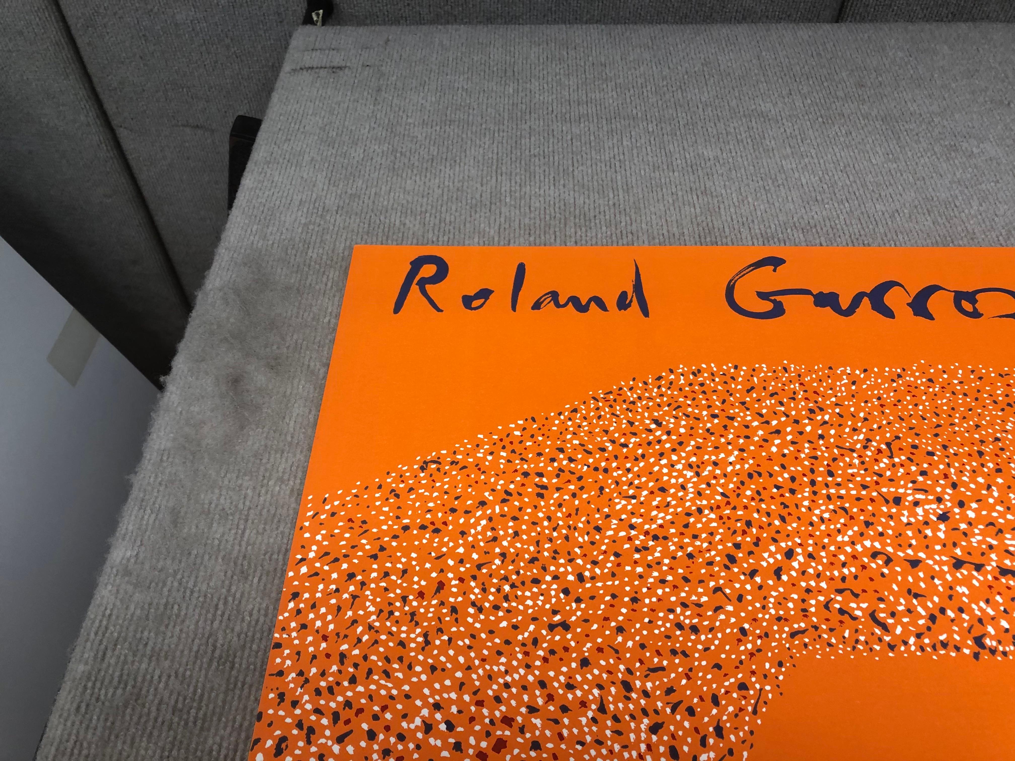 1984 Gilles Aillaud 'Roland Garros French Open' Pop Art Orange France Lithograph 7