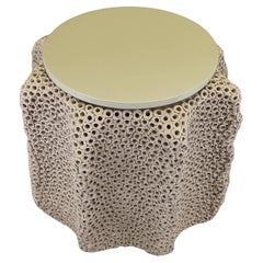 Gilles CAFFIER (1963) ceramic side table, signed and dated