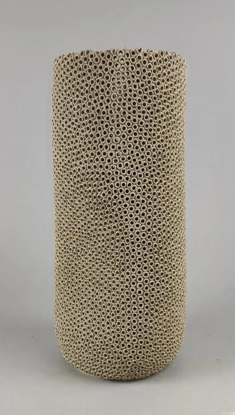 Gilles Caffier (1963)  vase en céramique, signé et daté Bon état - En vente à Mouscron, WHT