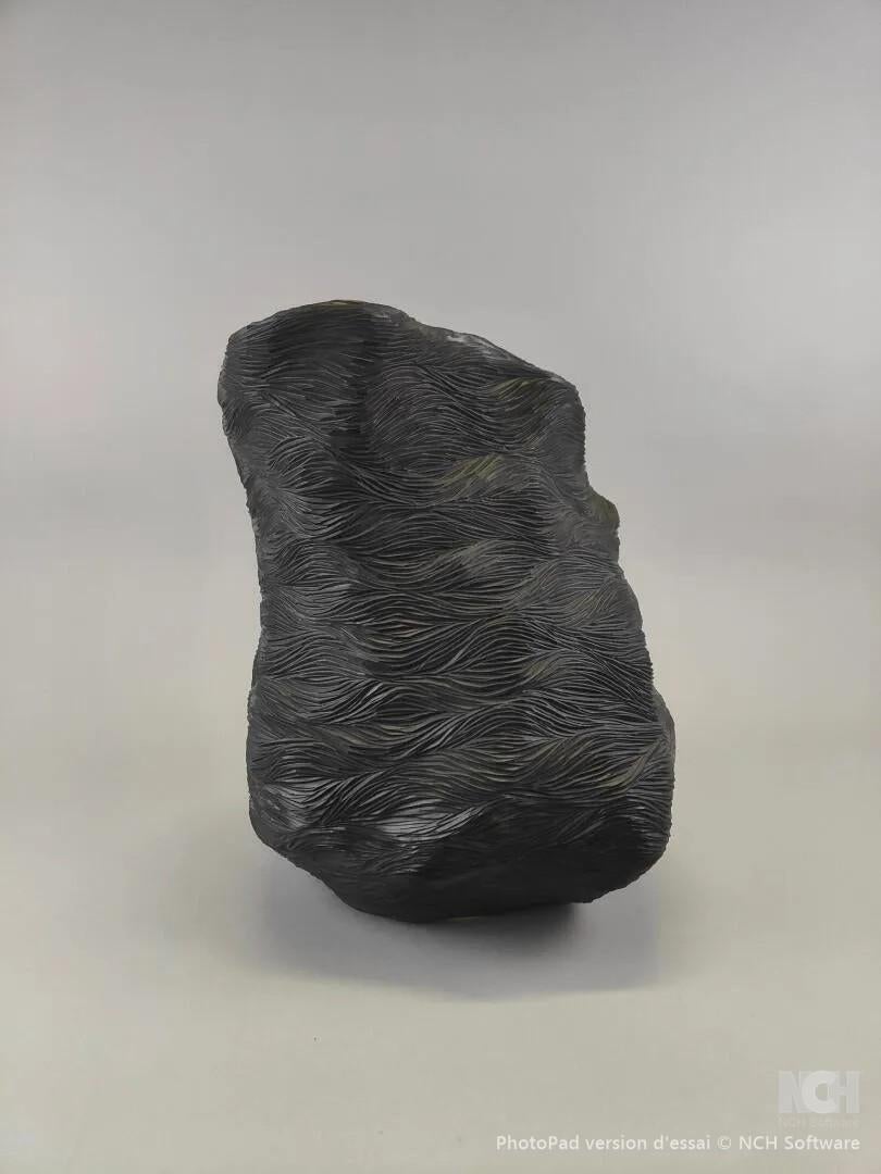 Ceramic Gilles CAFFIER (1963) large ceramic vase, signed For Sale