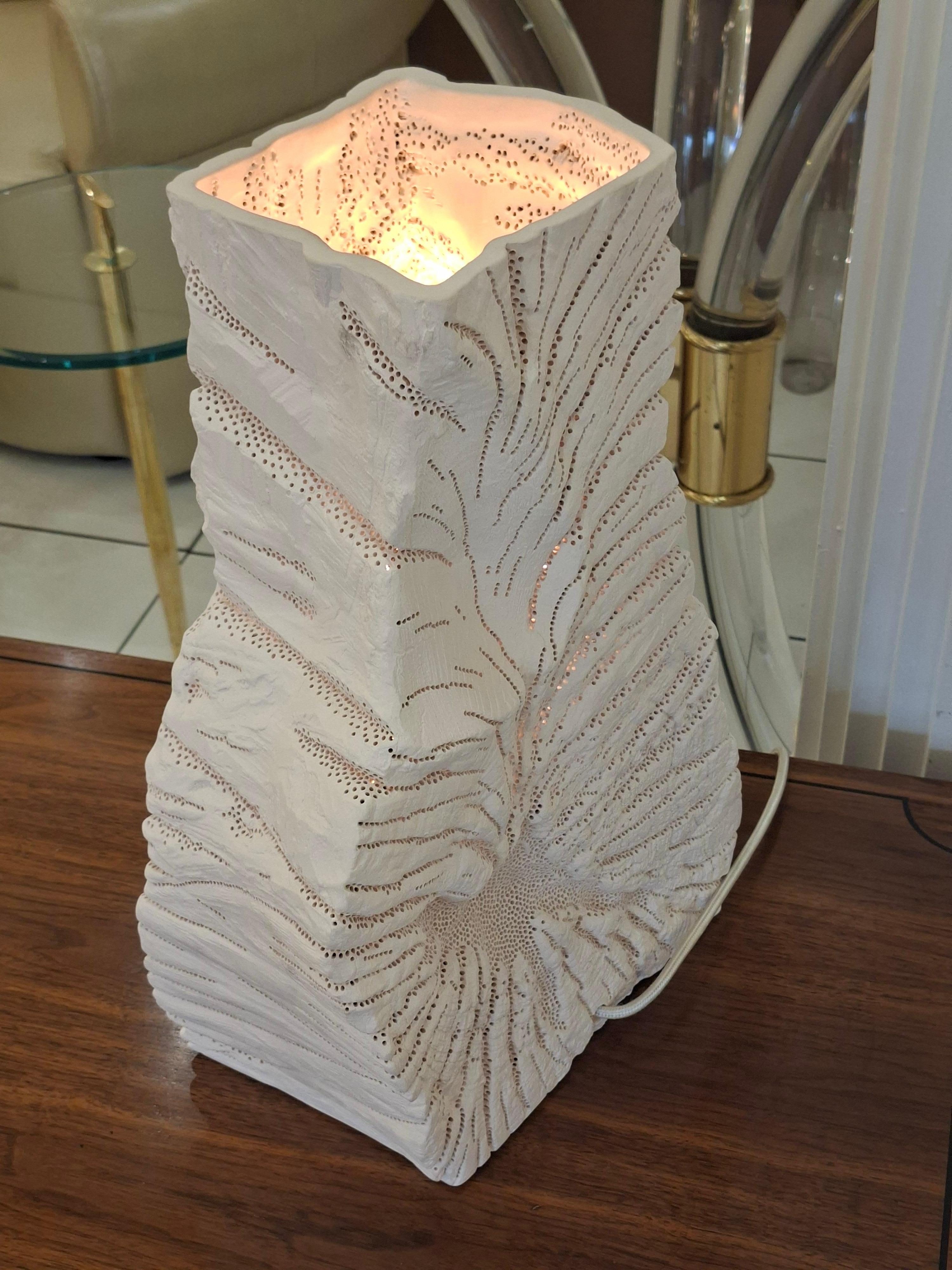 Gilles Caffier Abstract ceramic table lamp, limited edition n°3/60 For Sale 1