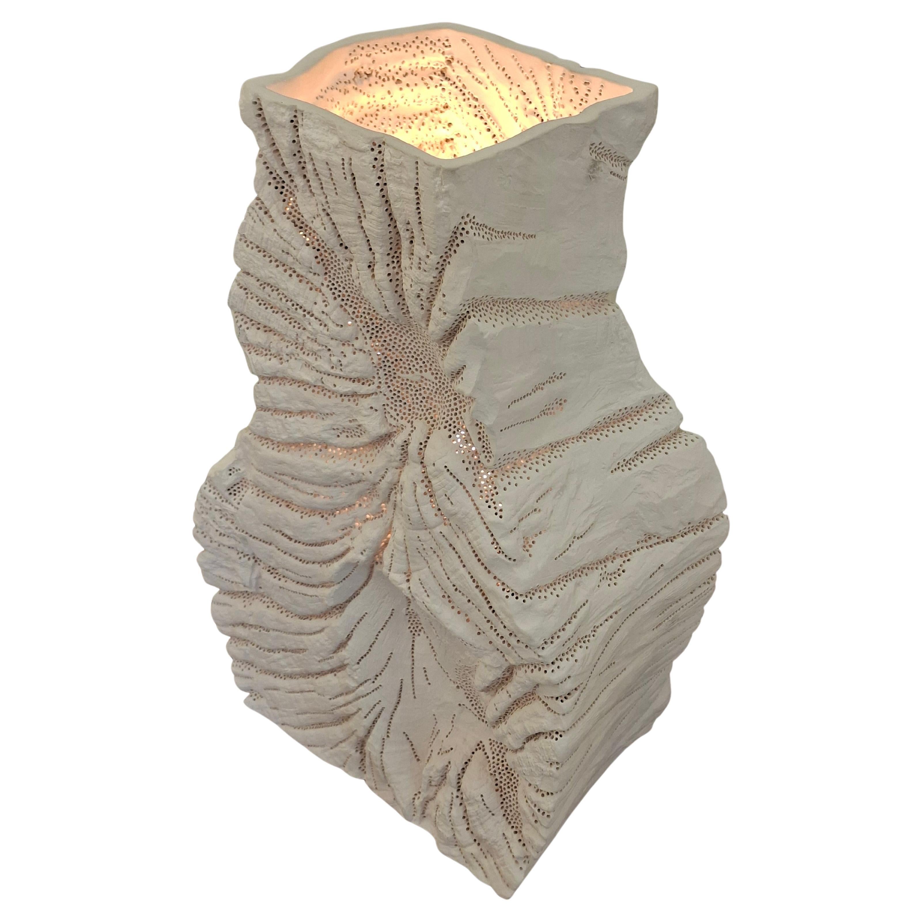 Gilles Caffier Abstract ceramic table lamp, limited edition n°3/60 For Sale