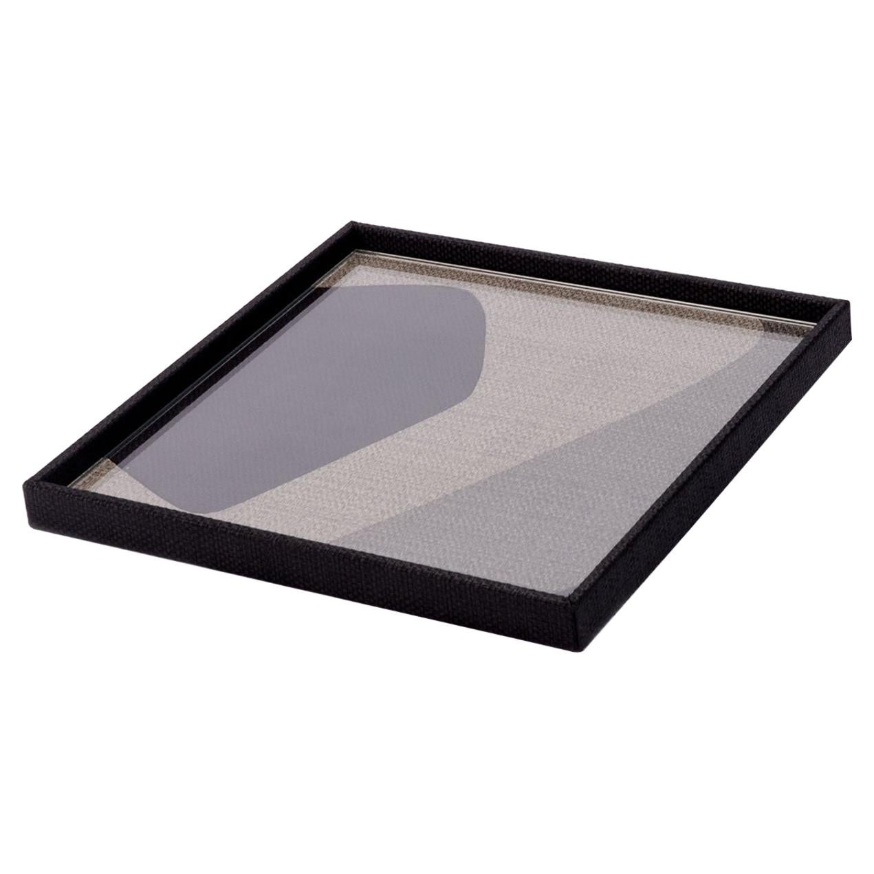 Gilles Caffier Small Multi-Color Geometric Patch Tray For Sale