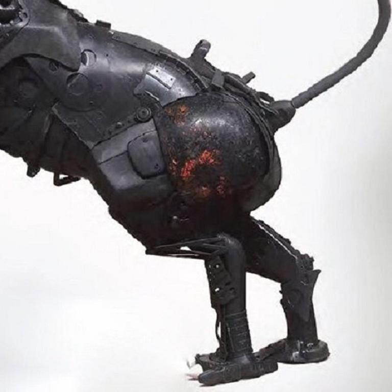 Black Panther - Contemporary Sculpture by Gilles Cenazandotti