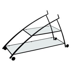 Vintage Gilles Derain, bar trolley for Lumen, 1980