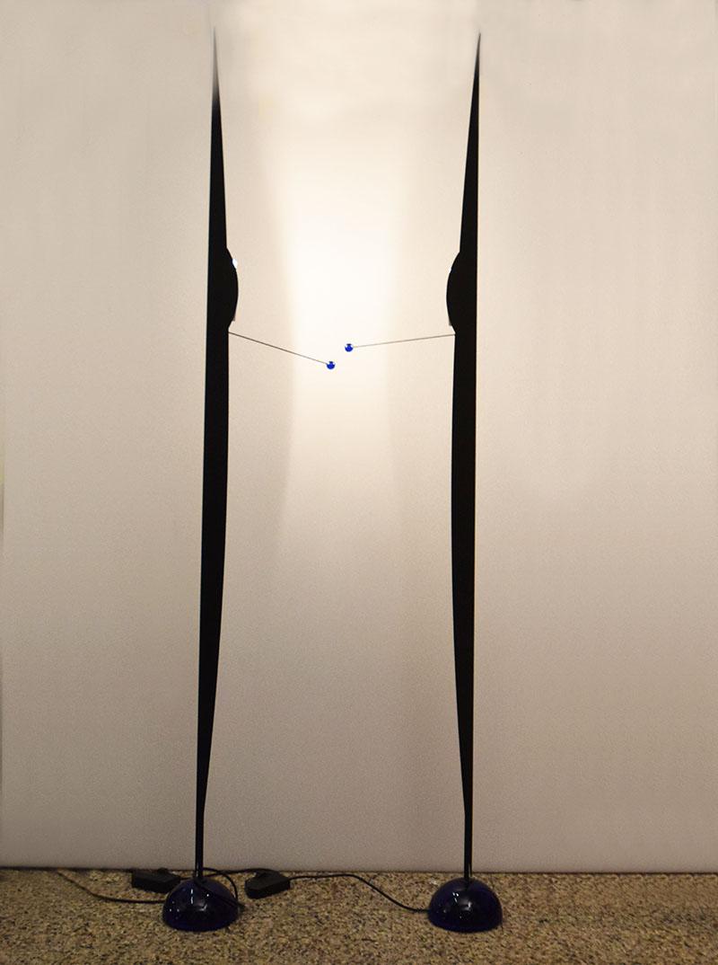 Postmoderno Gilles Derain for Lumen 'Flame' floor lamps, 1980s in vendita