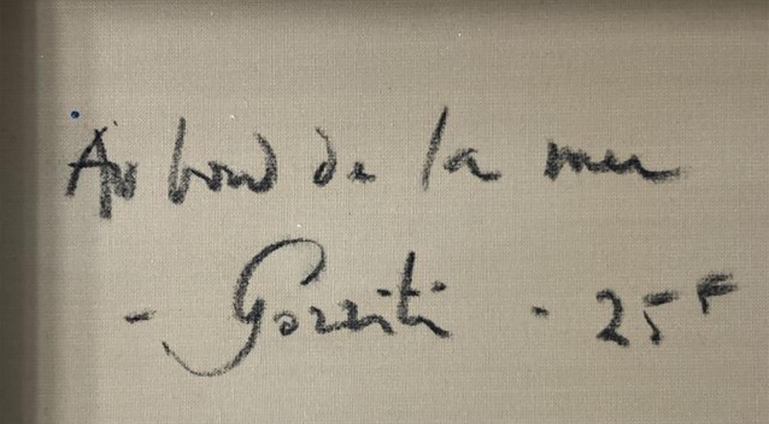 Gorriti war ein Meister darin, Atmosphäre in Gesten zu destillieren. Hier verstärkt er die Freude an der Côte d'Azur durch seine weich fokussierten Formen und seine leuchtende Farbpalette. Nichts wird zu viel erklärt und alles ist einladend. Die