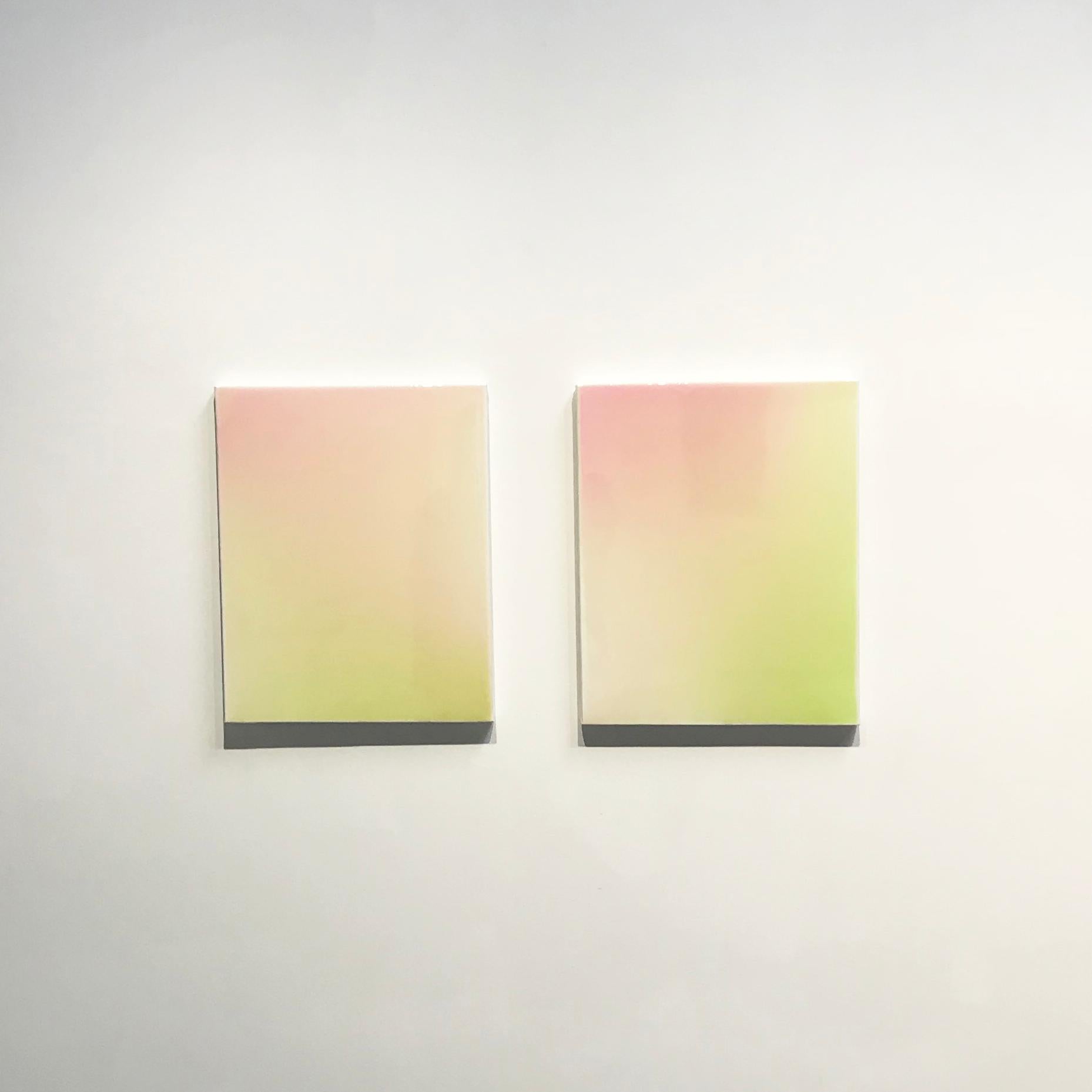 The work of Gilles Teboul is a perfect hybridization of elements as diverse as the minimalist aesthetic of artists such as John McCracken and Dan Flavin, and the delicate shading and fluorescent colors of the OS X. His ordered, shiny, lacquered