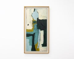 Abstract - Cream, Blue, Green, Yellow
